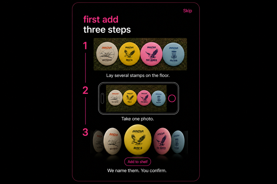 First add, three steps