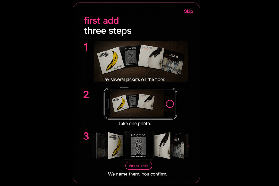 First add, three steps
